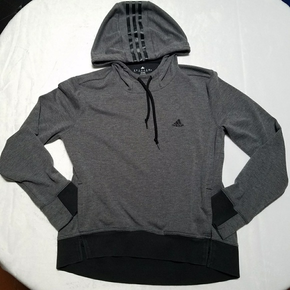 black hoodie with thumb holes